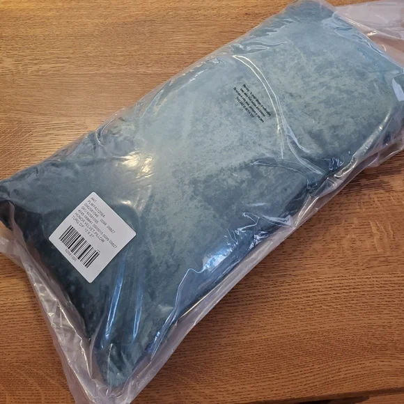 Anthropologie Velvet Nobel Pillow - teal